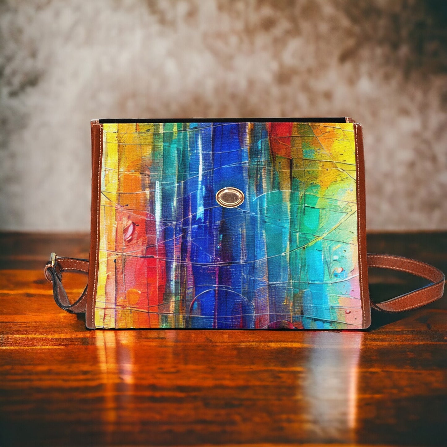 Painted Rainbow Purse