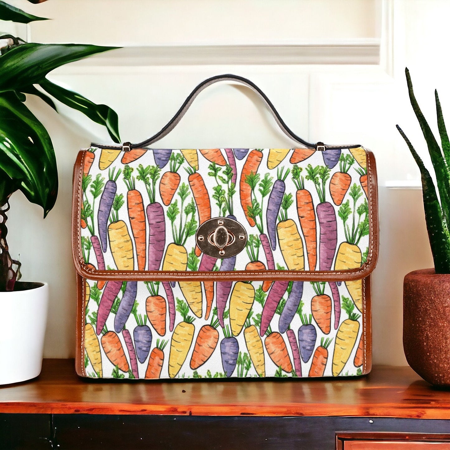 Canvas Crossbody Bag, Crossbody Purse, Small Crossbody Bag, Easter Purse, Women Cute Lunch Bag, Maximalist School Bag Shoulder, Unique Purse