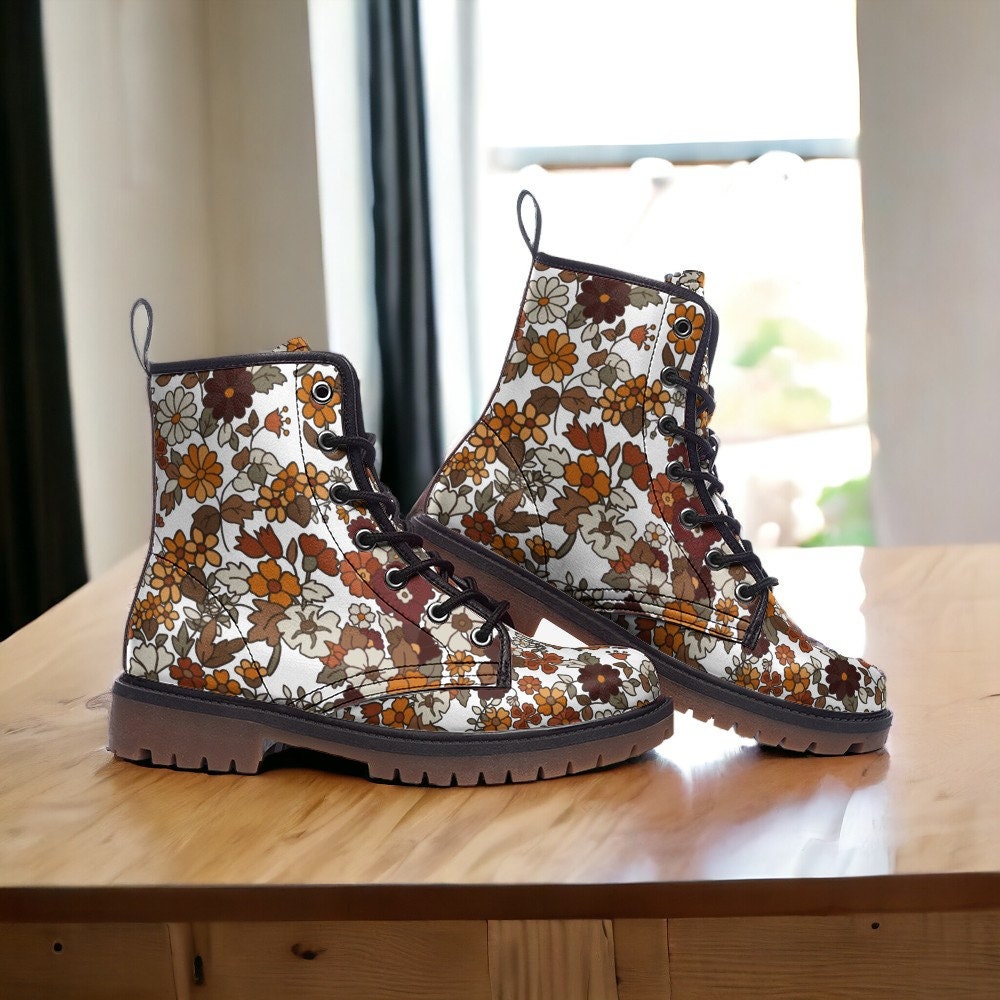 Combat Boots, Vegan Leather Combat Boots, Witchy Magic, Boots Boho, Witch Boots, Boho Festival Wear, Faux Leather Boot Forest Witch