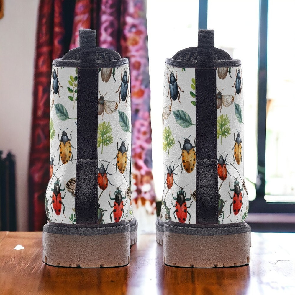 Combat Boots, Snails, Vegan Leather Combat Boots, Witchy Magic, Boots Boho, Witch Boots, Boho Festival Wear, Faux Leather Boot Forest Witch