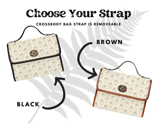 Strawberry Bag Goblincore Cottage Core Bag Strawberry Purse Farmers Market Bag Cottagecore Gardening Bag Strawberry Print Vintage Aesthetic