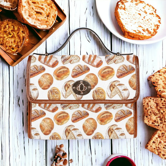 Sourdough, Canvas Crossbody Bag, Sourdough Starter Purse, Cottagecore, Hand Bag, Gift for Baking Lovers, Mens Crossbody Bag, Sourdough Bread