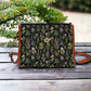Canvas Crossbody Bag, Gothic Purse, Dark Cottagecore, Hand Bag, Gift for Floral Lovers, Mens Crossbody Bag, Enchanted Forest, Green Witch
