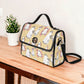 Canvas Halloween Bag Cute Floral Ghost Purse October Crossbody Gift for Witchy Lovers Weekender Bag Women Weekend Bag