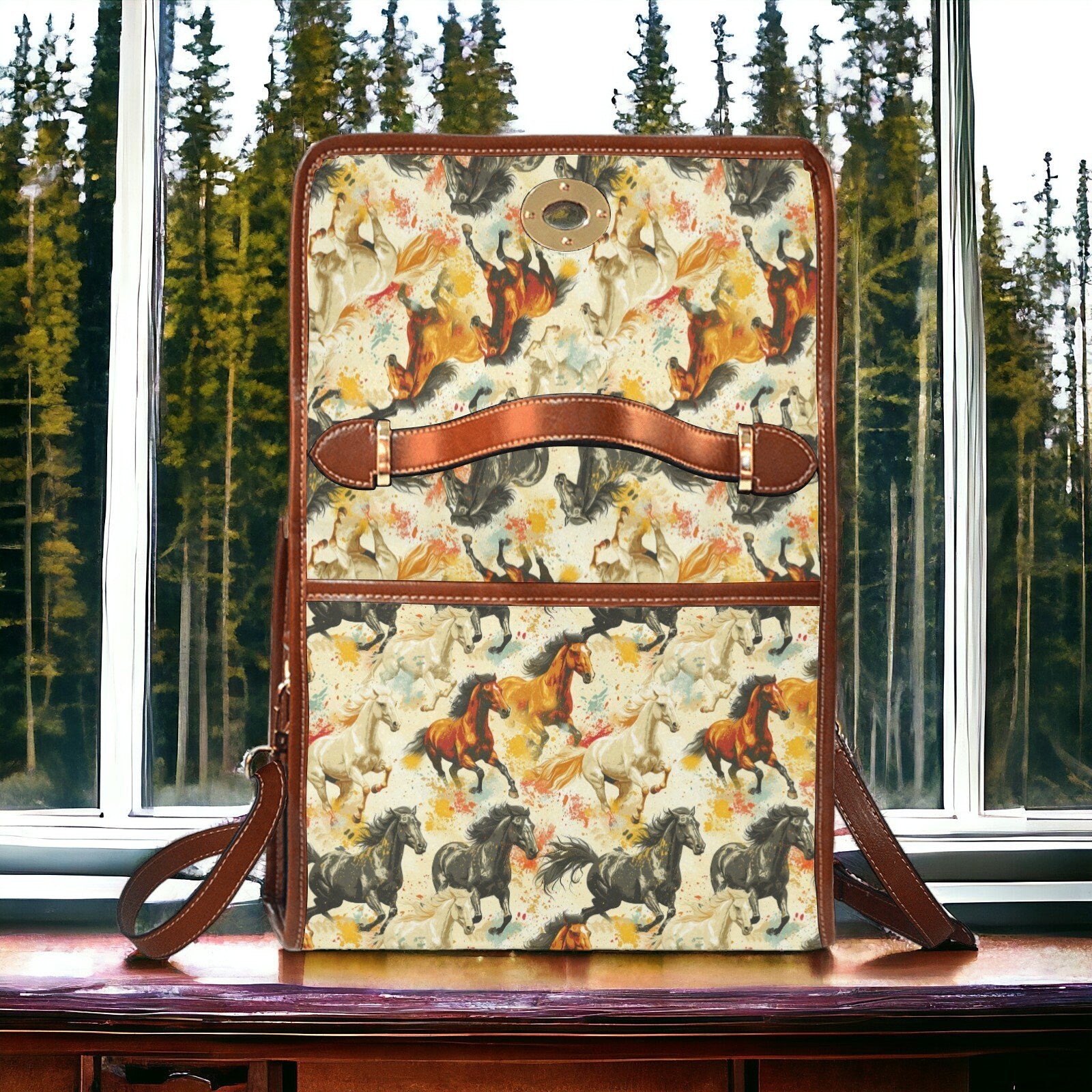 Satchel, Shoulder Bag, Crossbody Purse, Western Accessories, Western Purse, Wild Horse Purse, Horse Stuff, Horse Bag, Cross Body Purse