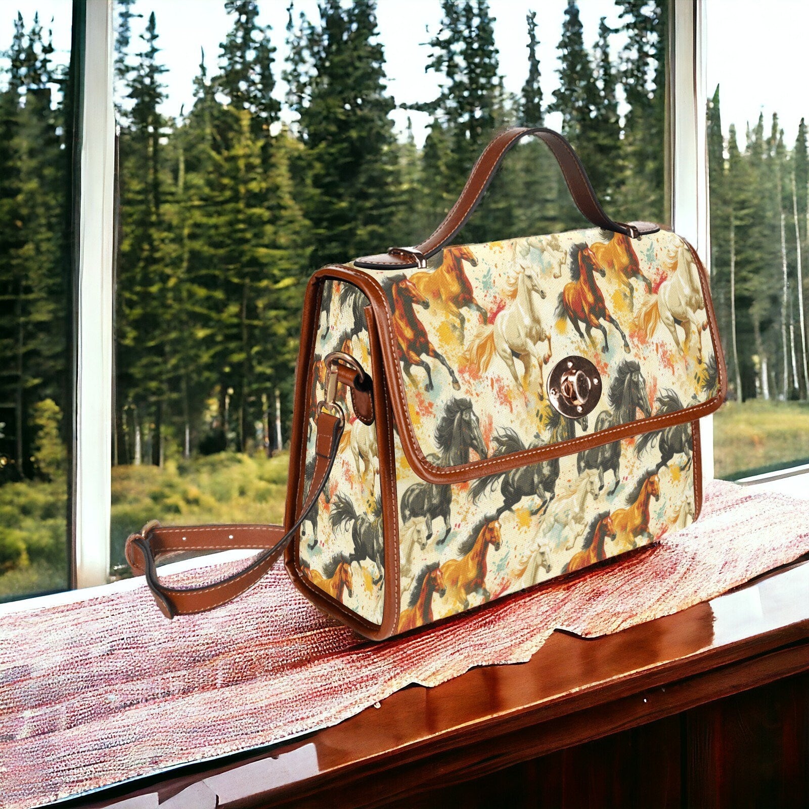 Satchel, Shoulder Bag, Crossbody Purse, Western Accessories, Western Purse, Wild Horse Purse, Horse Stuff, Horse Bag, Cross Body Purse