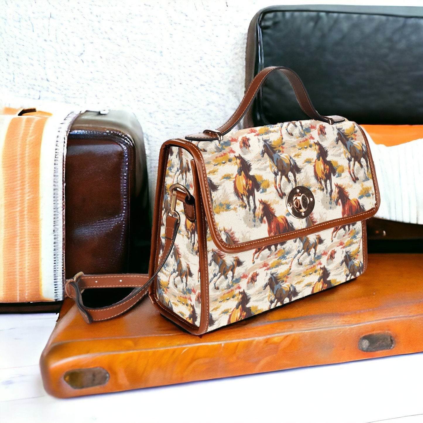 Satchel, Shoulder Bag, Crossbody Purse, Western Accessories, Western Purse, Wild Horse Purse, Horse Stuff, Horse Bag, Cross Body Purse