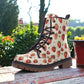Combat Boots, Mens Leather Boots, Witch Shoes, Strawberry Shoes, Women's Platform, Cottagecore, Novelty Boots, Garden Shoes