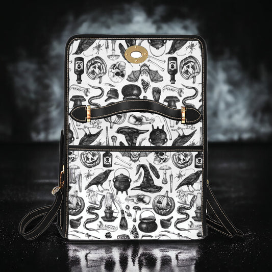 Canvas Bag, Halloween Bag, October Outfit, Crossbody Bag, Pumpkin Spice, Gift for Witchy Lovers, Cute Purse, Satchel Bag