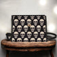 Canvas Bag, Halloween Bag, Knitted Skulls, October Outfit, Crossbody Bag, Pumpkin Spice, Gift for Witchy Lovers, Cute Purse, Satchel Bag