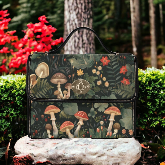 Canvas Crossbody Bag, Mushroom Gifts, Crossbody Purse, Small Crossbody Bag, Women Cute Lunch Bag, School Bag Shoulder, Unique Purse