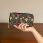 Mushrooms, Dark Academia Wallet Goblincore Zip Up Wallet Dark Cottagecore Gift for Witchy Lovers Vegan Leather Wallet Women Travel