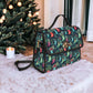 Canvas Crossbody Bag, Vintage Christmas Purse, Dark Academia, Soft Leather Crossbody Bag, Holiday Outfit Accessory, Christmas Stocking Gift