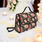 Vintage Roses Dark Floral Cross-Body Saddle Bag, Dark Cottagecore Boho Handbag, Whimsigoth Roses Purse, Witchy Hippie, Shabby Chic