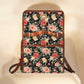 Vintage Roses Dark Floral Cross-Body Saddle Bag, Dark Cottagecore Boho Handbag, Whimsigoth Roses Purse, Witchy Hippie, Shabby Chic