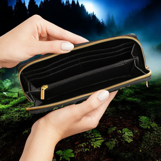 Cute Wallet, Slim Wallet, Winter Wallet, Gift For Deer Lover, Wallet for Women, Travel Wallet, Vegan Leather Accessory, Boho, Forestcore