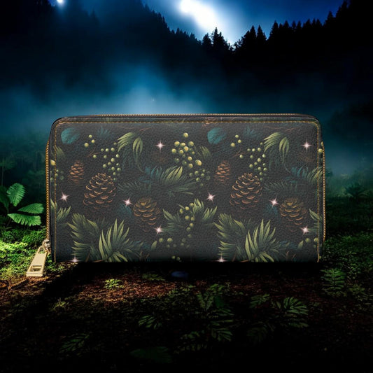 Cute Wallet, Slim Wallet, Winter Wallet, Gift For Deer Lover, Wallet for Women, Travel Wallet, Vegan Leather Accessory, Boho, Forestcore