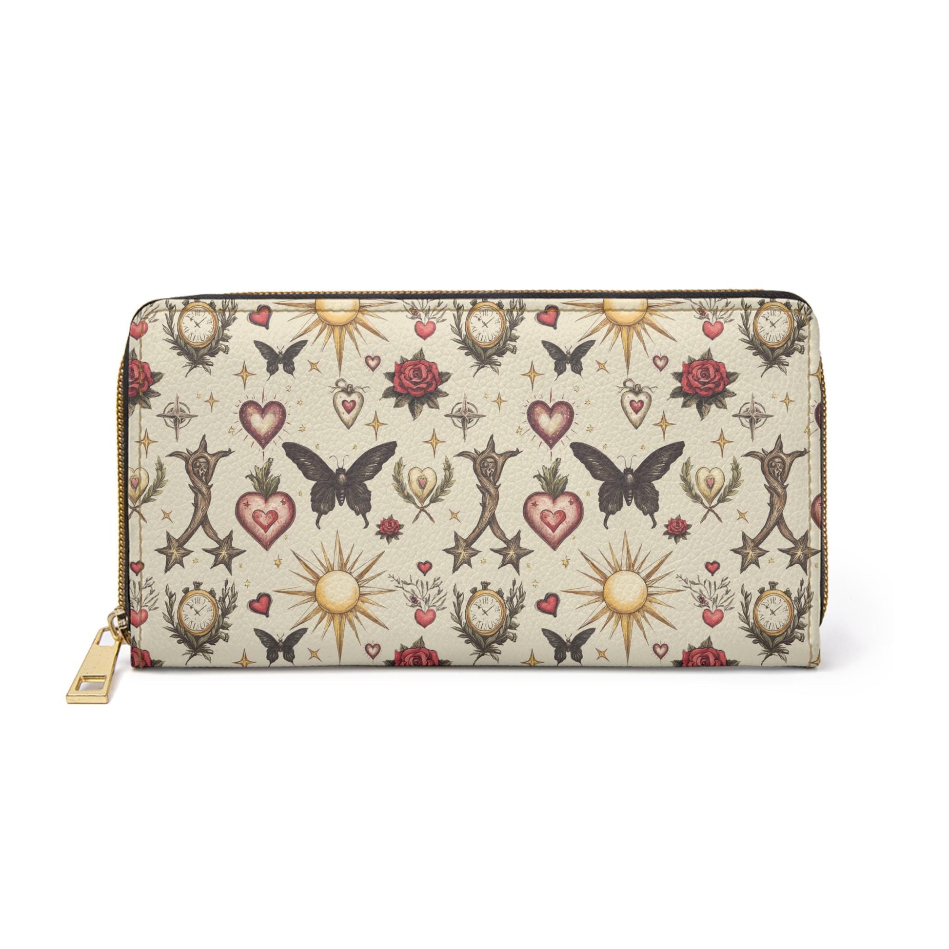 Goth Valentine's Wallet, Valentine's Wallet, Slim Wallet, Small Wallet, Minimalist Wallet, Womens Wallet, Women Wallet, Valentines Keepsake,