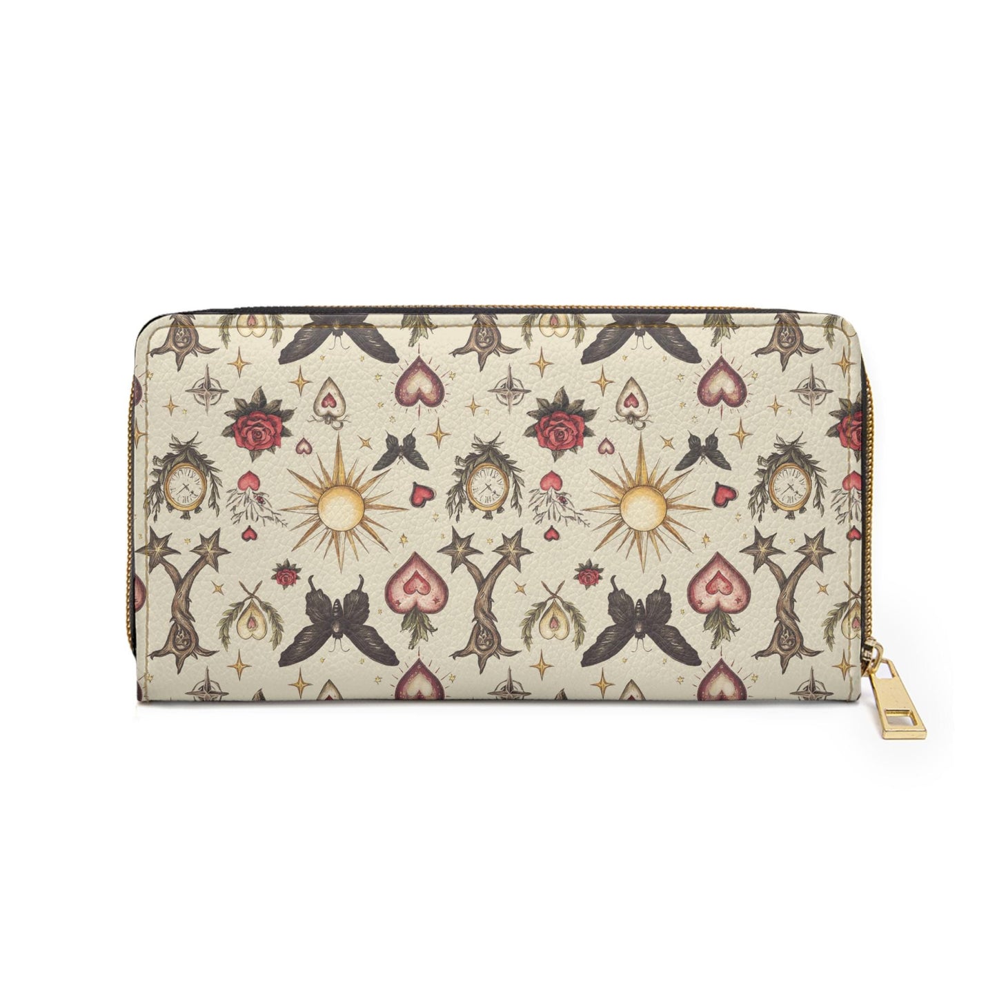 Goth Valentine's Wallet, Valentine's Wallet, Slim Wallet, Small Wallet, Minimalist Wallet, Womens Wallet, Women Wallet, Valentines Keepsake,